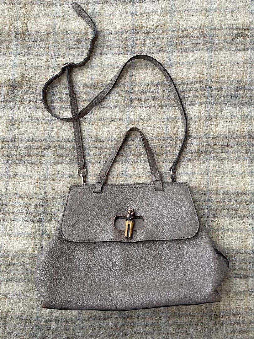 GUCCI BAMBOO DAILY TOP HANDLE SATCHEL BAG Luxury Bags Wallets on Carousell