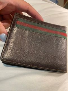 Gucci brown leather sherryline wallet