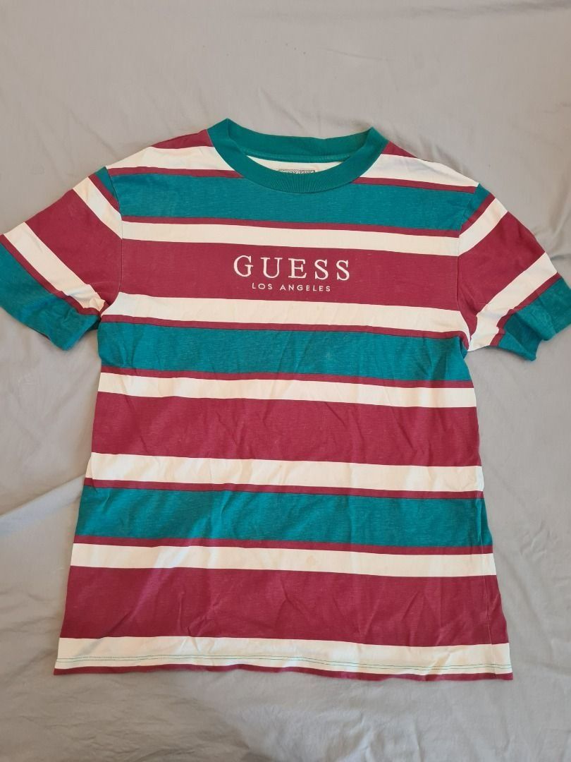 Guess green and pink stripe outlet