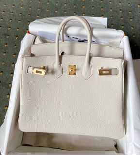 Hermes Birkin 25 Gold Togo Ghw, Women's Fashion, Bags & Wallets, Cross-body  Bags on Carousell