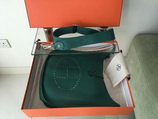 2007 Hermes Vert Anis Clemence Leather Picotin GM