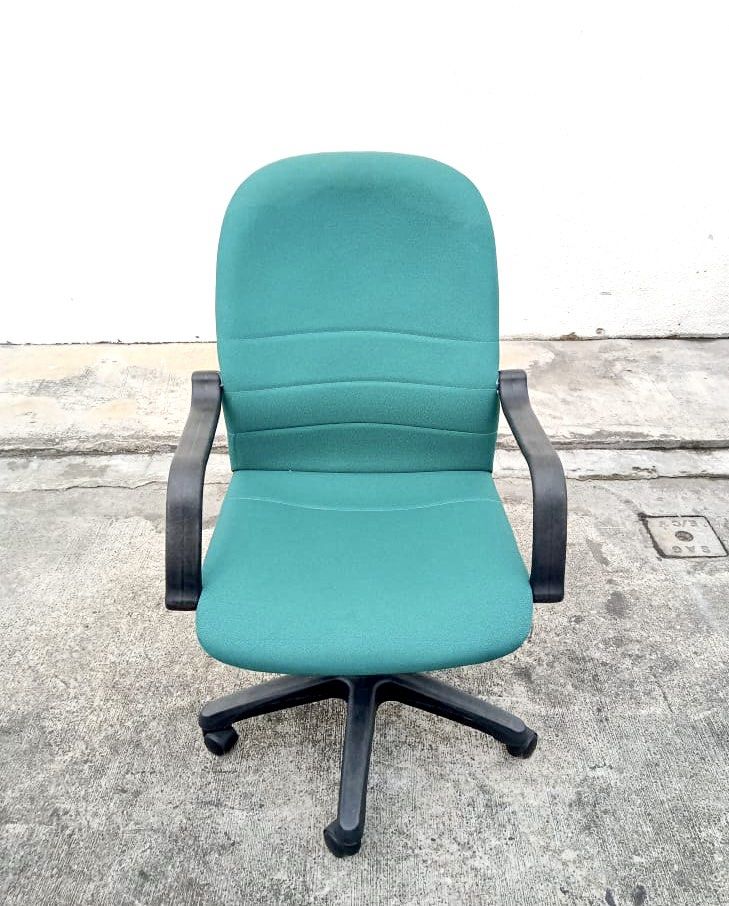 High Back Green Office Chair, Furniture & Home Living, Furniture