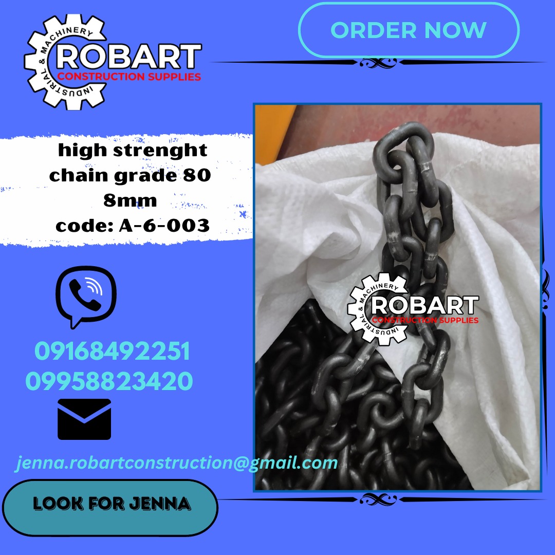 high strenght chain grade 80 8mm code A6003, Commercial & Industrial
