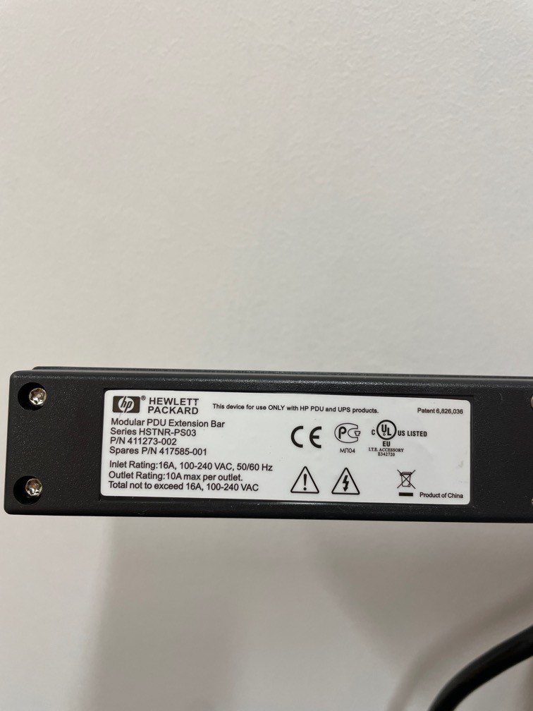 HP PDU extension Bar, Computers & Tech, Parts & Accessories, Other