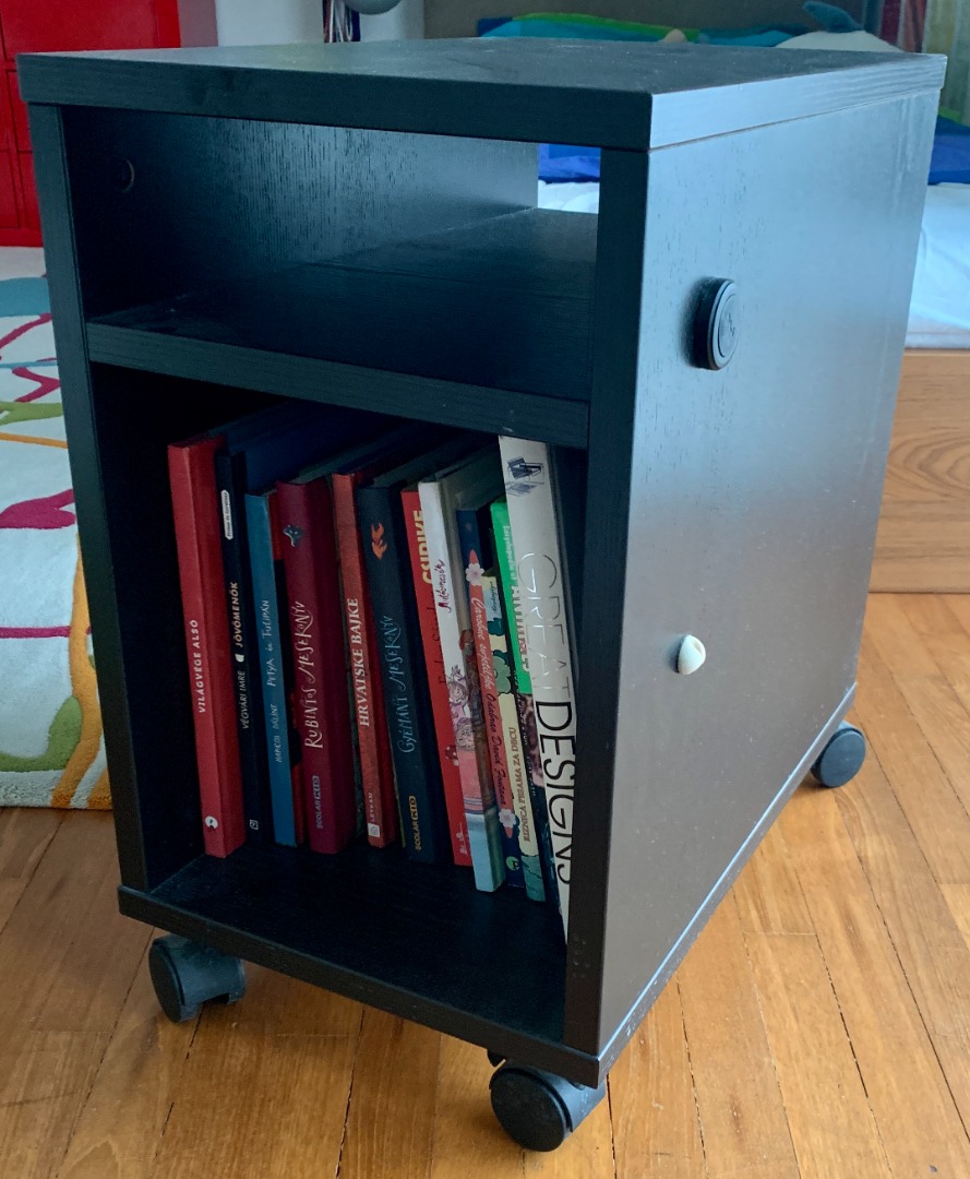 IKEA Bedside tables (OLTEDAL), Black (W 32cm ; D 50cm ; H 54cm