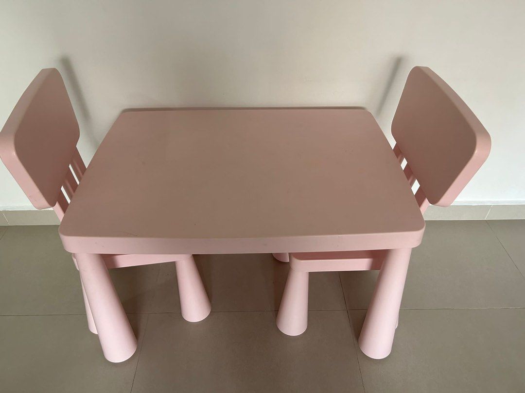IKEA kids chair and table, Babies & Kids, Baby Nursery & Kids Furniture