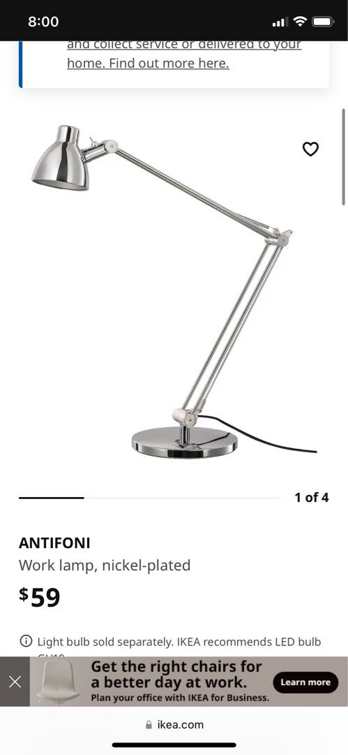 IKEA work lamp ANTIFONI