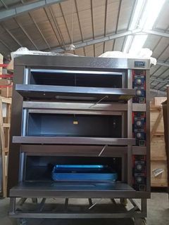 INDUSTRIAL USE, 3DECK AND 6PLATES MANUAL OVEN