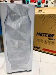 Inplay Meteor 03 ATX MicroATX Mini ITX Tempered Glass PC Case White