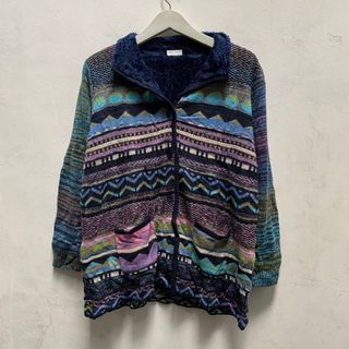 Jaket Tribal Rajut Inner Sherpa