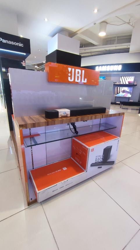 JBL SOUND BAR (Category: Soundbars, Speakers & Amplifiers) located in Quezon City. Submitted by maryann5721 (Listing ID 1226273652, Image 2). Description: JBL SOUND BAR BAR 2.0-8,500 BAR 5.0 multibeam- 23,000 BAR 5.1 CHANNEL -36,500 BAR 2.1 DEEP SOUND BAR-17,300 Brand new and sealed with warranty and receipt 7 days replacement 1 yr warranty on parts and service Pick up / Viewing in the store located in Makati and San Juan We accept COD with DELIV