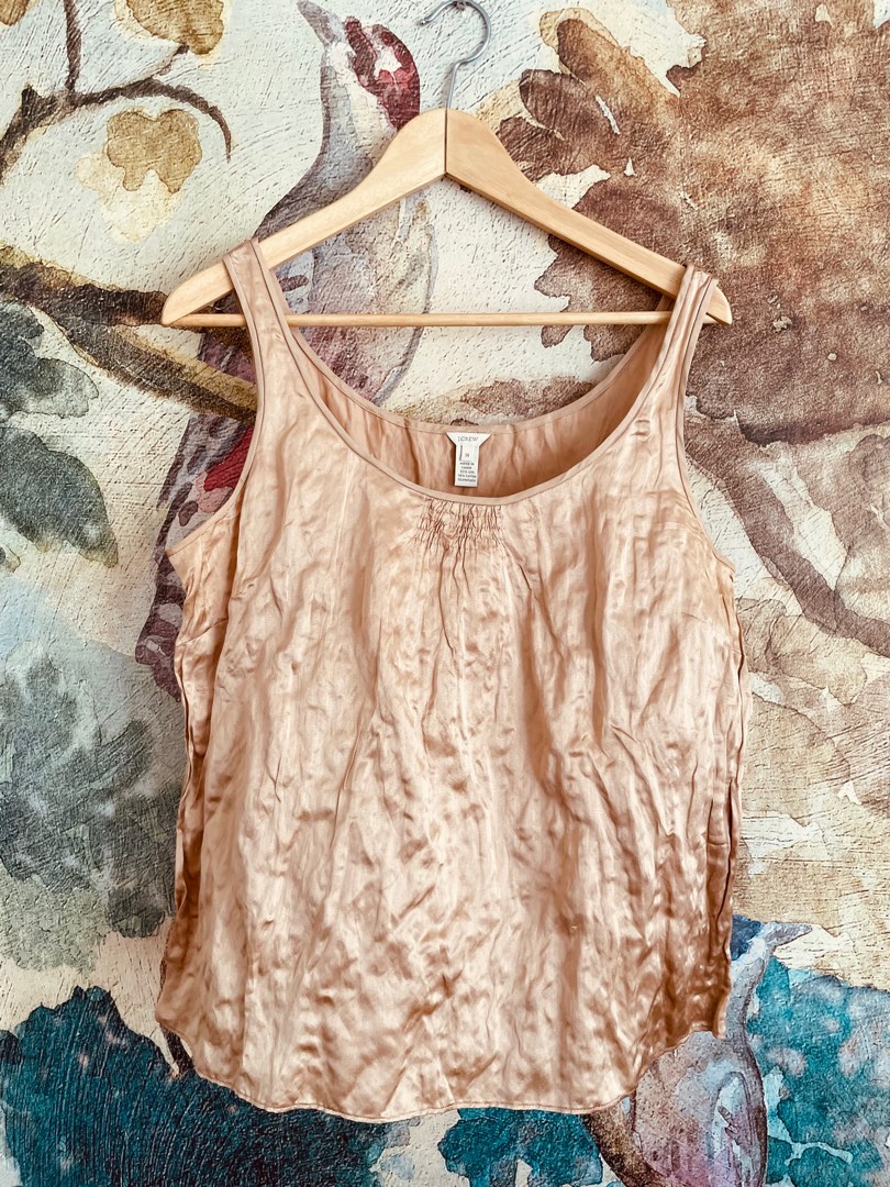 J crew shop hammered satin top