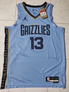 Nike Men's 2022-23 City Edition Memphis Grizzlies Jaren Jackson Jr. #13 Black Cotton T-Shirt, Medium