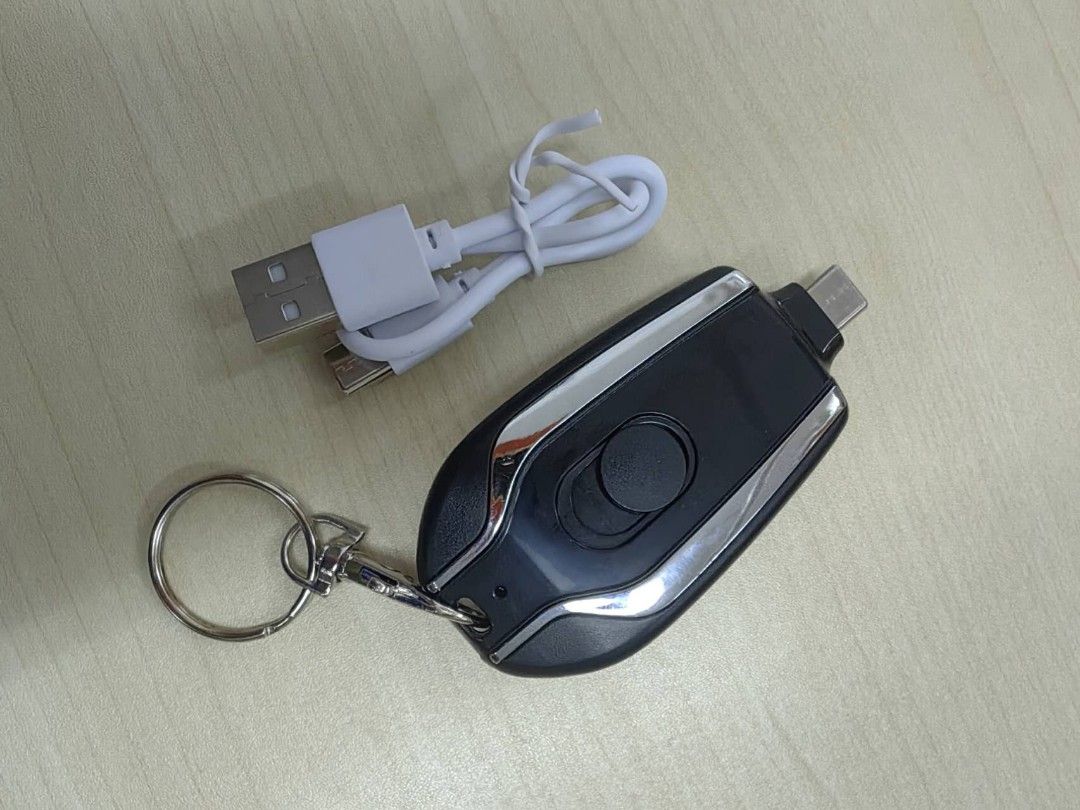 Keychain Powerbank Type C Emergency Charger, Mobile Phones & Gadgets