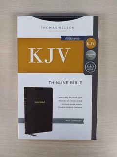 KJV Thinline Bible (Black,Leathersoft)