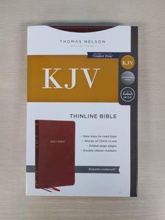 KJV Thinline Bible (Burgundy,Leathersoft)