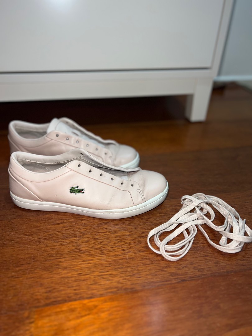 Lacoste light pink sneakers Women s Fashion Shoes on Carousell