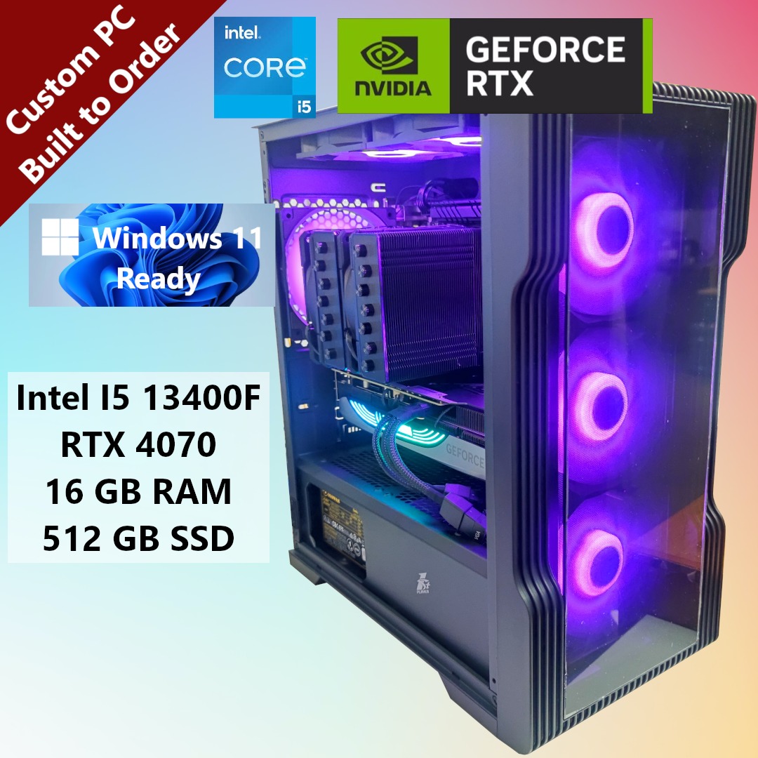 PC Gamer FPS Headshot, Core I5 13400F, Nvidia Geforce RTX 4070 12GB, 32GB  Ram, SSD M.2 1TB