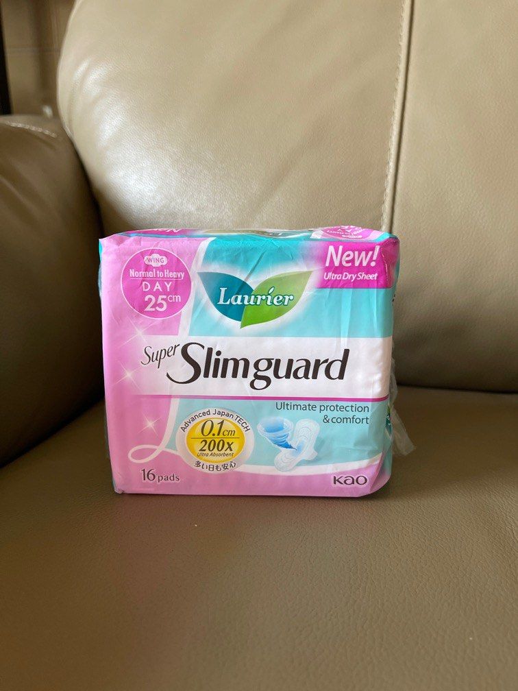 Laurier Super Slimguard Day 25cm 16 pads, Beauty & Personal Care ...