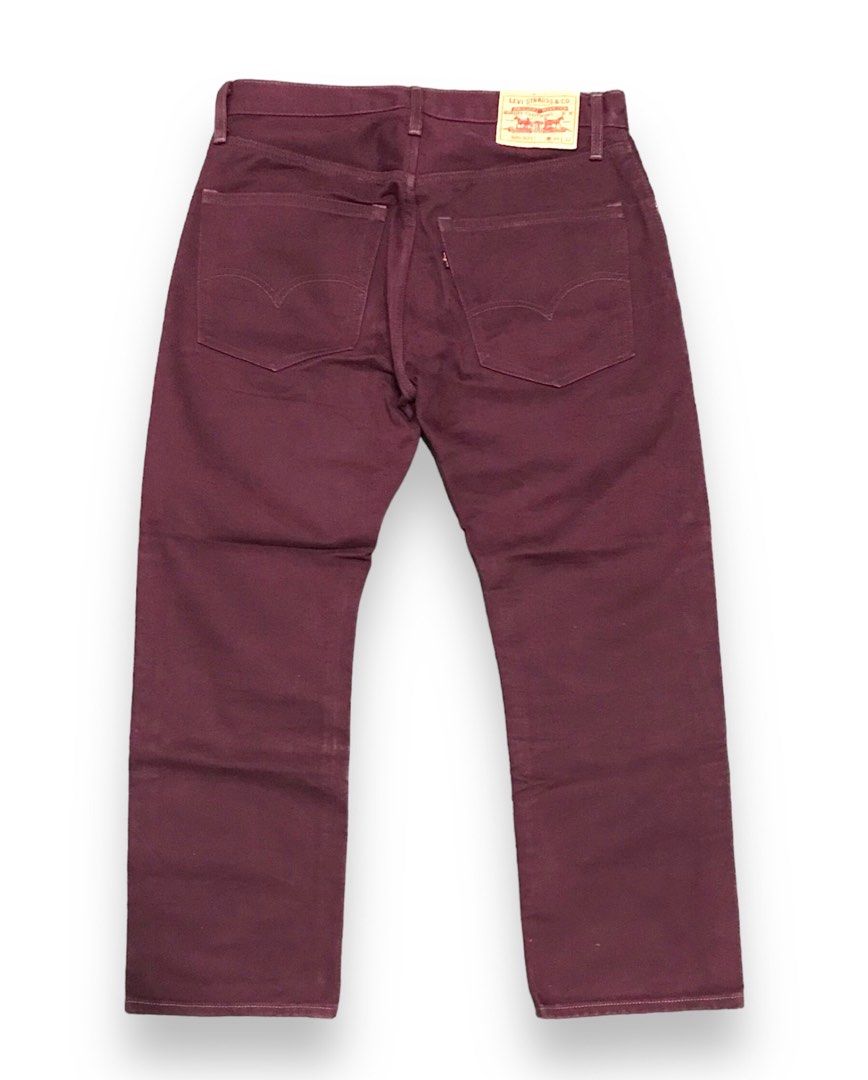 Maroon shop levis 501