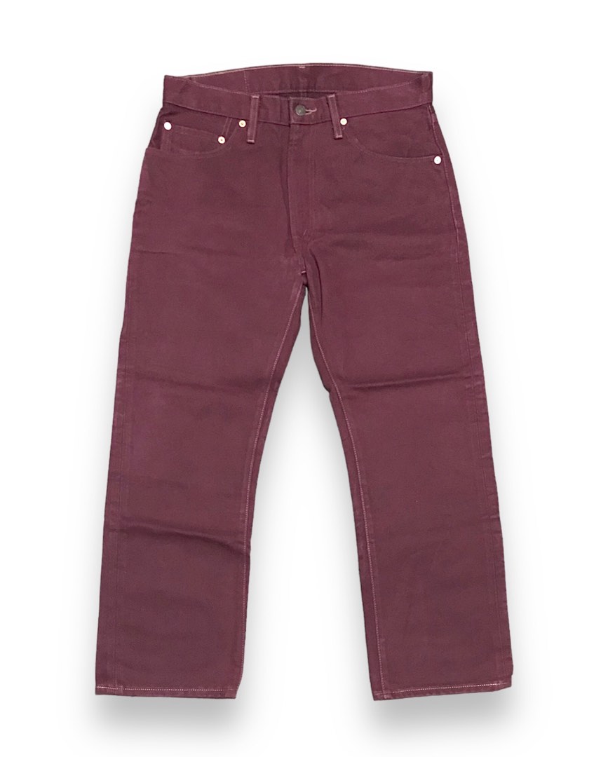 Burgundy jeans outlet mens levis