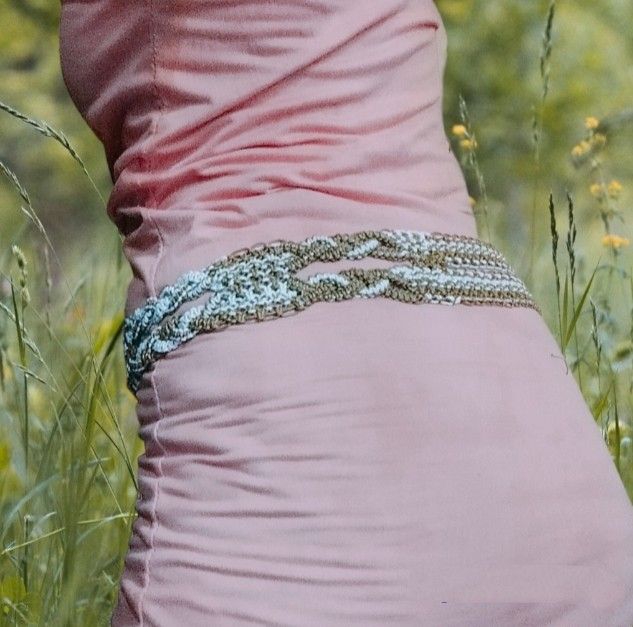 Liza Macrame Belt (Category: Belts) located in Mandaue City. Submitted by pearldragon14 (Listing ID 1226265444, Image 2). Description: This is a cute macramé belt that is sure to bring a bit of boho vibe into any outfit!.