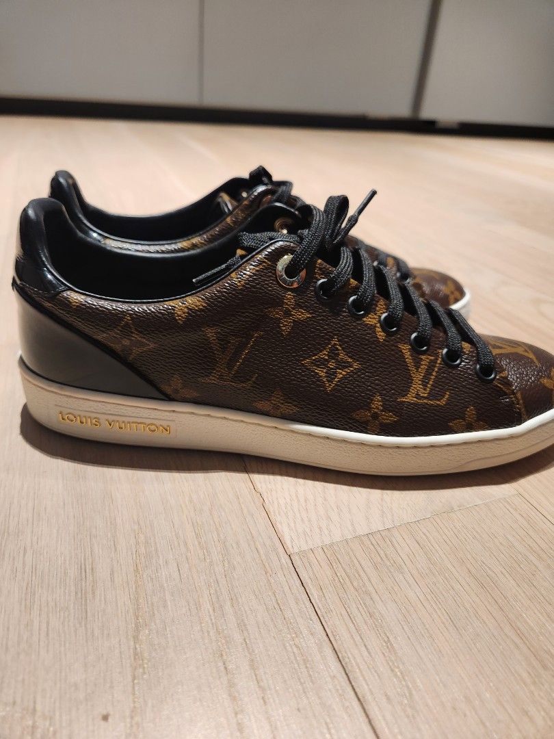 Louis Vuitton Patent Leather Front Row Sneakers - Size 7.5 / 37.5