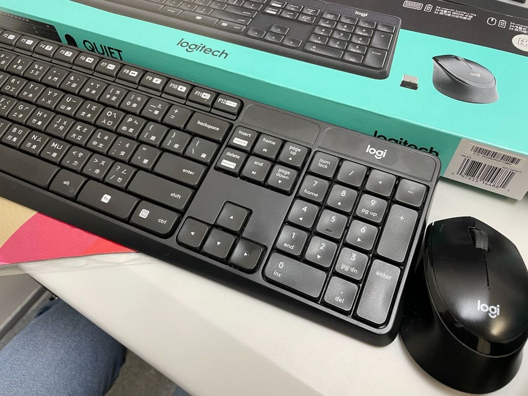 Logitech QUIET MK315 Wireless keyboard and mouse combo, 電腦＆科技, 電腦周邊及配件
