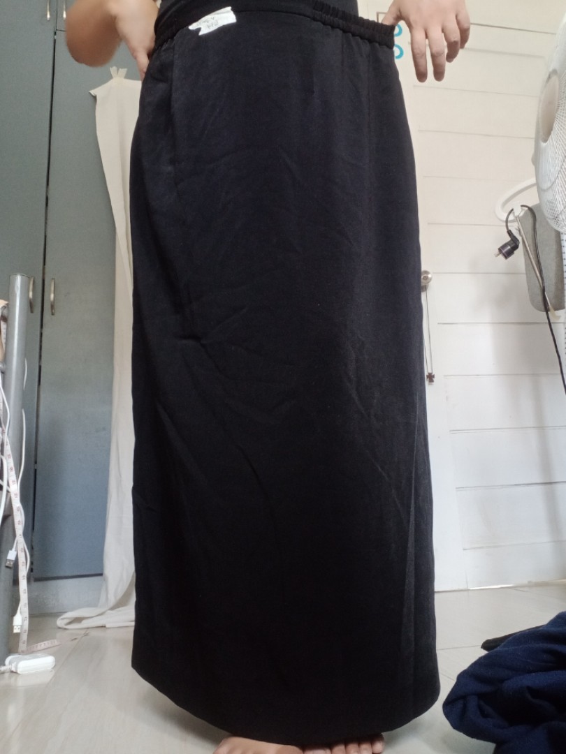 Long black skirt, Women's Fashion, Bottoms, Skirts on Carousell