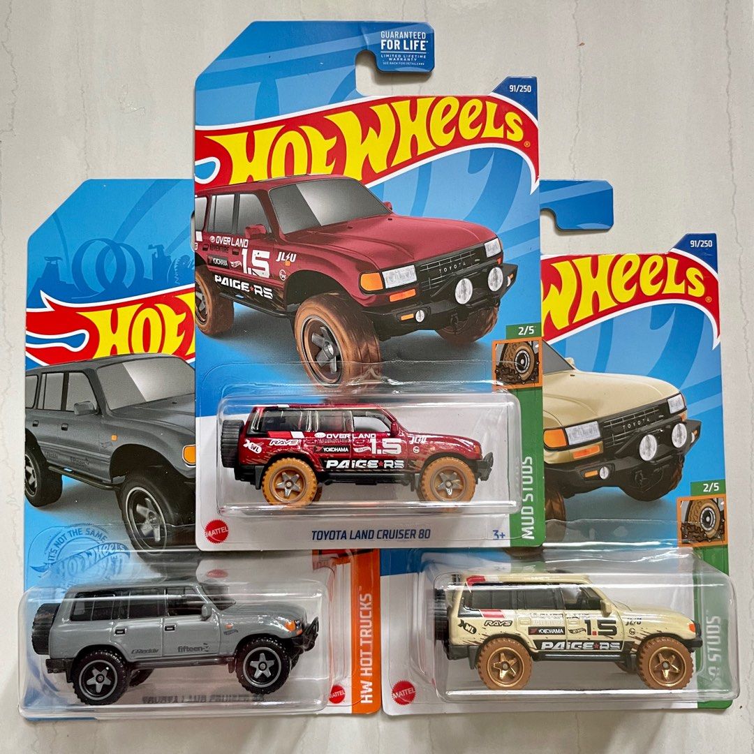 LOT Hot Wheels Kroger Exclusive Toyota Land Cruiser 80 Hobbies