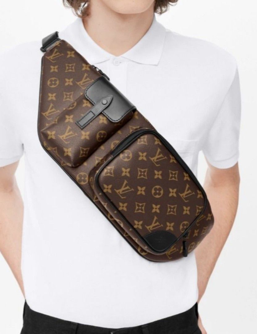 Louis Vuitton CHRISTOPHER bumbag brown, Men's Fashion, Bags, Belt