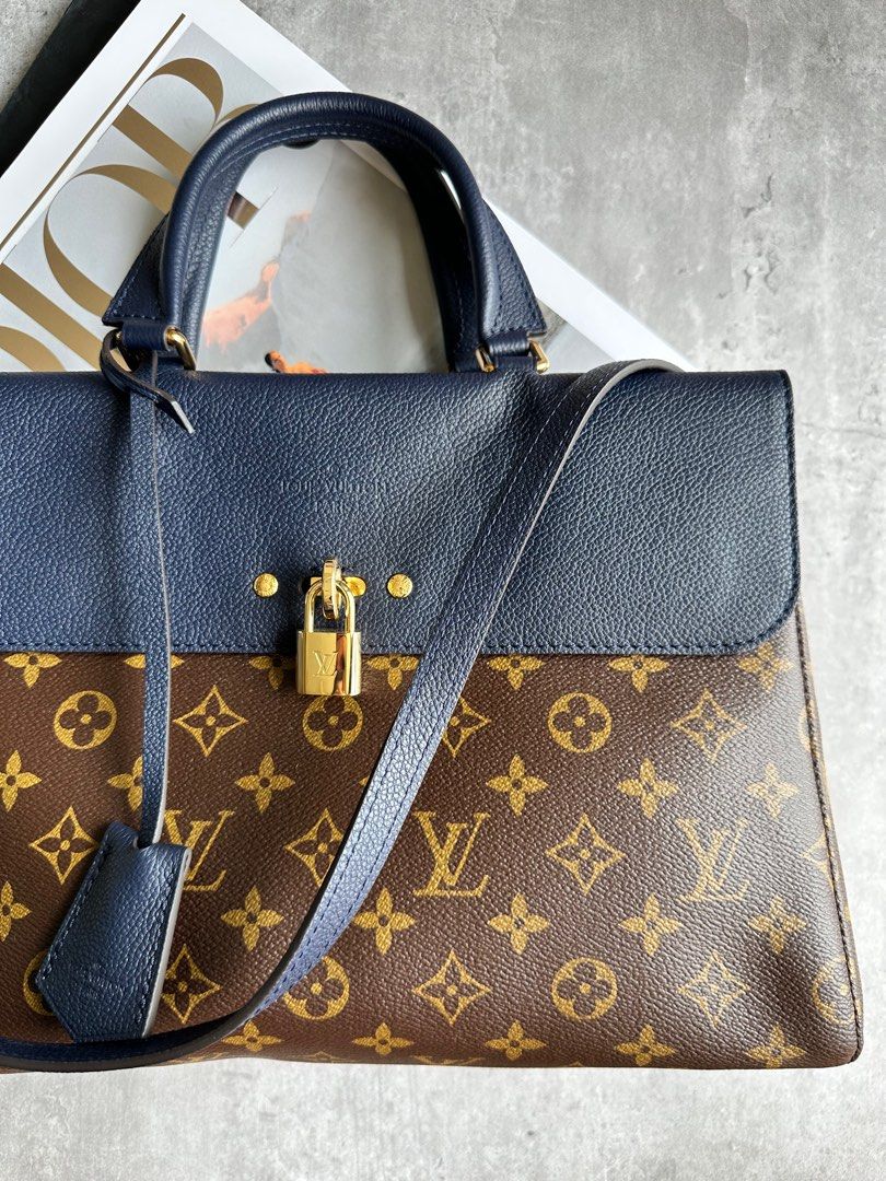 Louis Vuitton on My Side PM Navy Cowhide