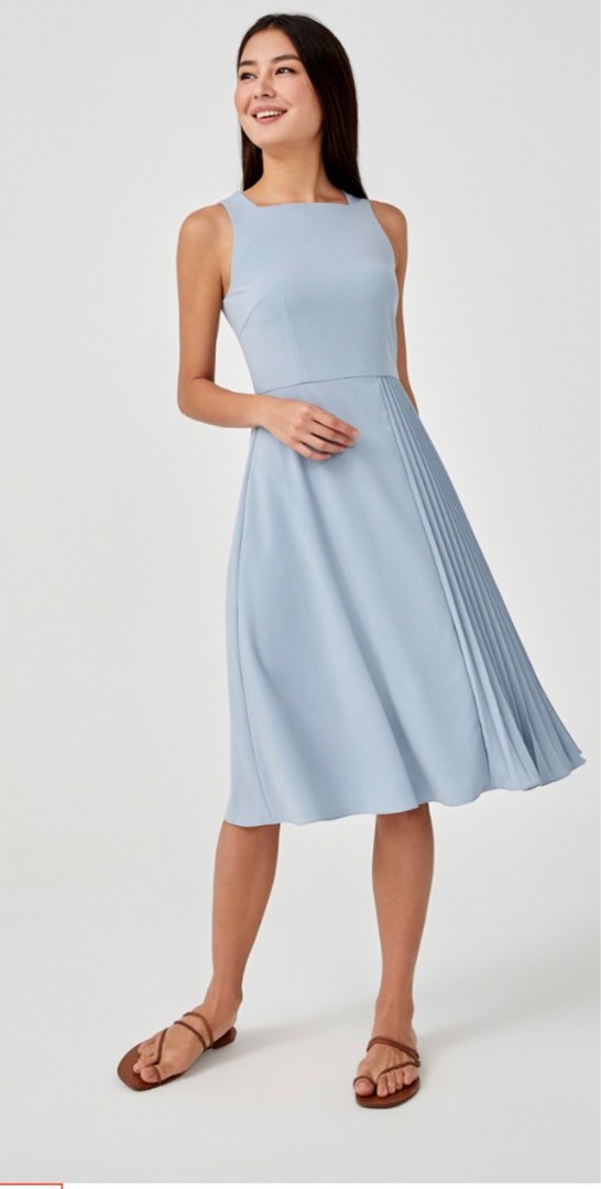 Hobbs ashling dress cornflower blue online