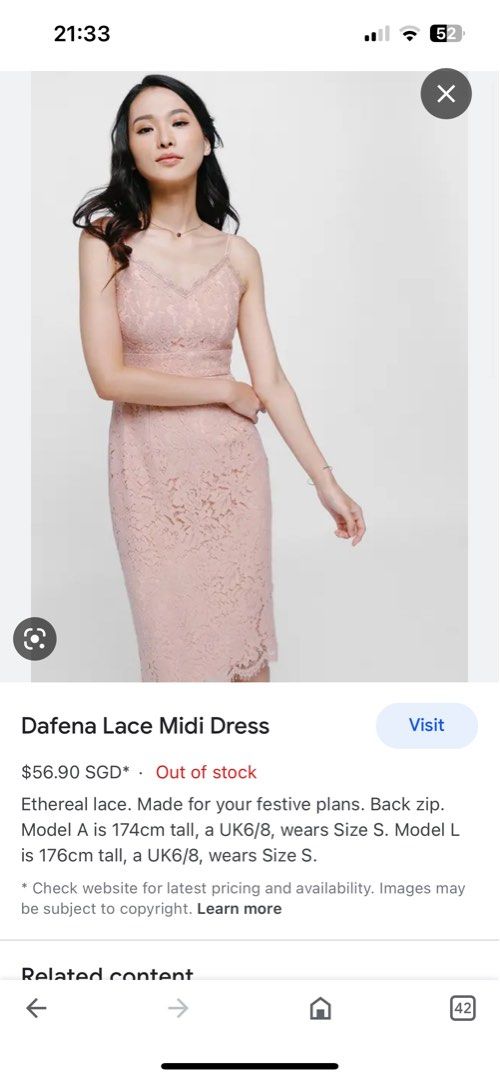 Love Bonito Dafena Lace Dress - Cream, Women's Fashion, Dresses & Sets,  Dresses on Carousell