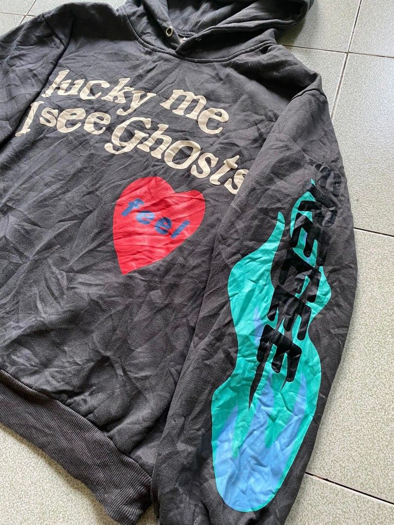 Lucky me see ghost hoodie, Men's Fashion, Coats, Jackets and Outerwear