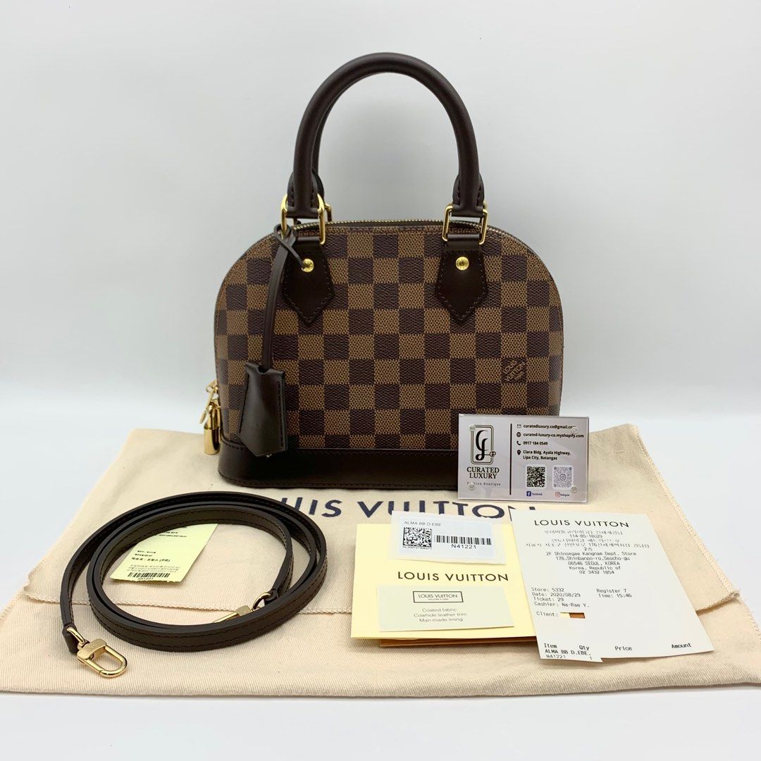 LV BB ALMA DAMIER TWO WAY BAG, Luxury, Bags & Wallets on Carousell