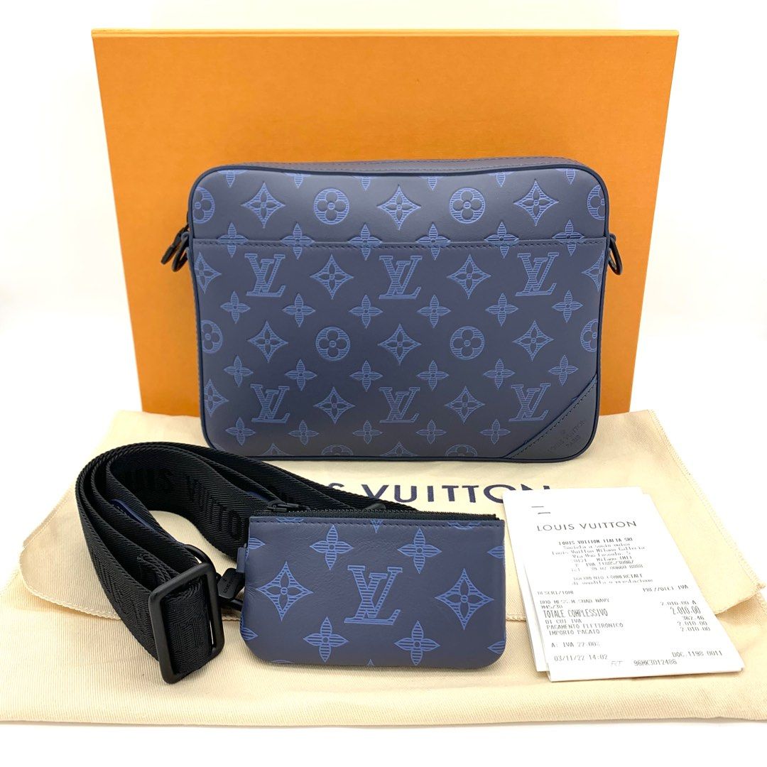 LV Duo Messenger Navy, Luxury, Bags & Wallets on Carousell