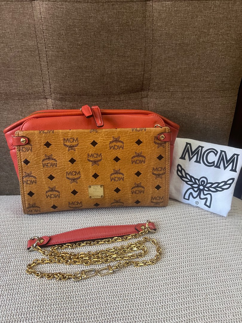 MCm crossbody bag limited edition, Luxury, Bags & Wallets on Carousell