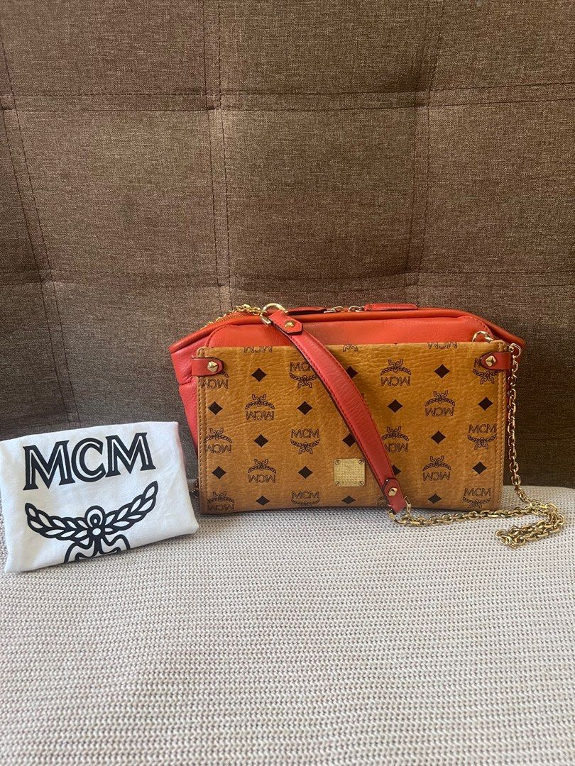 MCm crossbody bag limited edition, Luxury, Bags & Wallets on Carousell