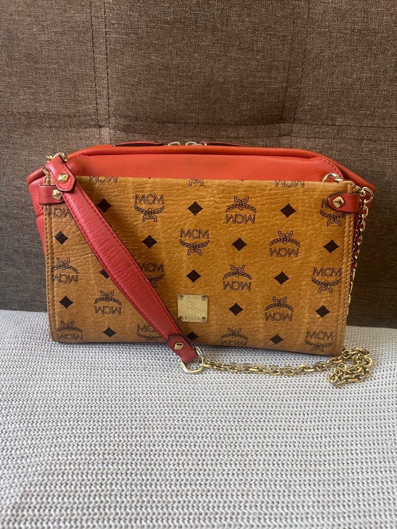 MCm crossbody bag limited edition, Luxury, Bags & Wallets on Carousell