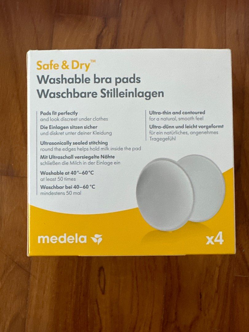 Medela Safe & Dry Washable Bra Pads x4