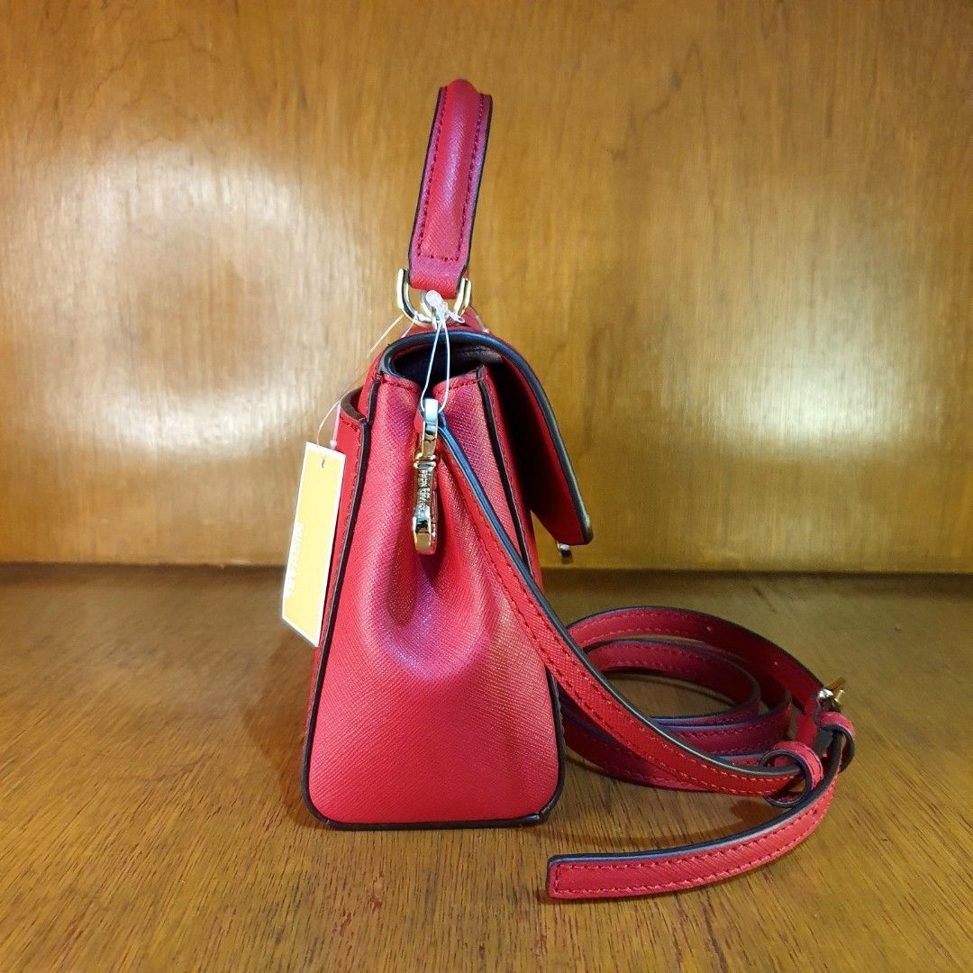 Michael Kors Ava Extra-Small Saffiano Leather Crossbody Bag, 32F5GAVC1L