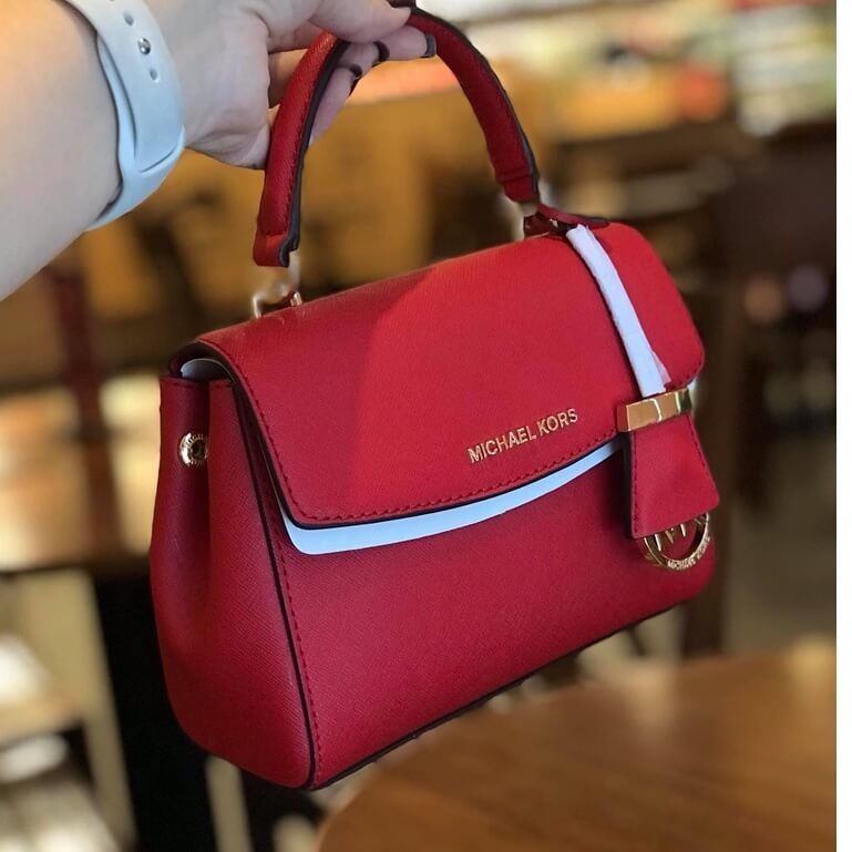 Michael Kors Ava Extra Small Saffiano Calf Crossbody Cherry 32F5GAVC1L MK Red women GIRL cross body handbags Luxury Bags Wallets on Carousell