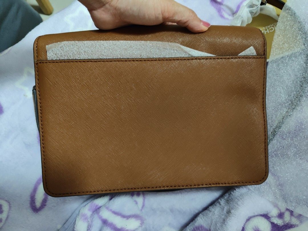 MICHAEL KORS LG GUSSET CROSSBODY BAG LEATHER DANIELA
