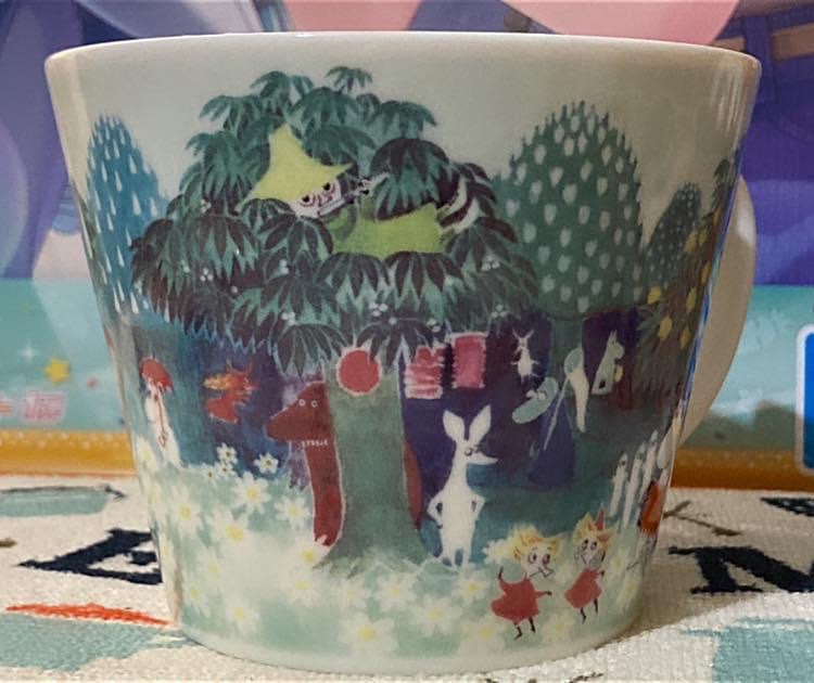 Lot De 2 Mugs Moomin Yamaka – Céramique Rouge, Très Bon état, Fabriqués Au Japon