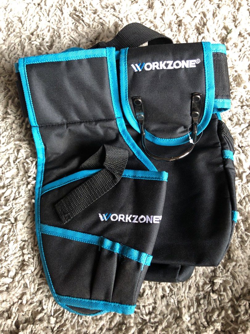 New Imported WORKZONE Utility Tool Organizer Belt Toolbelt for Hammer