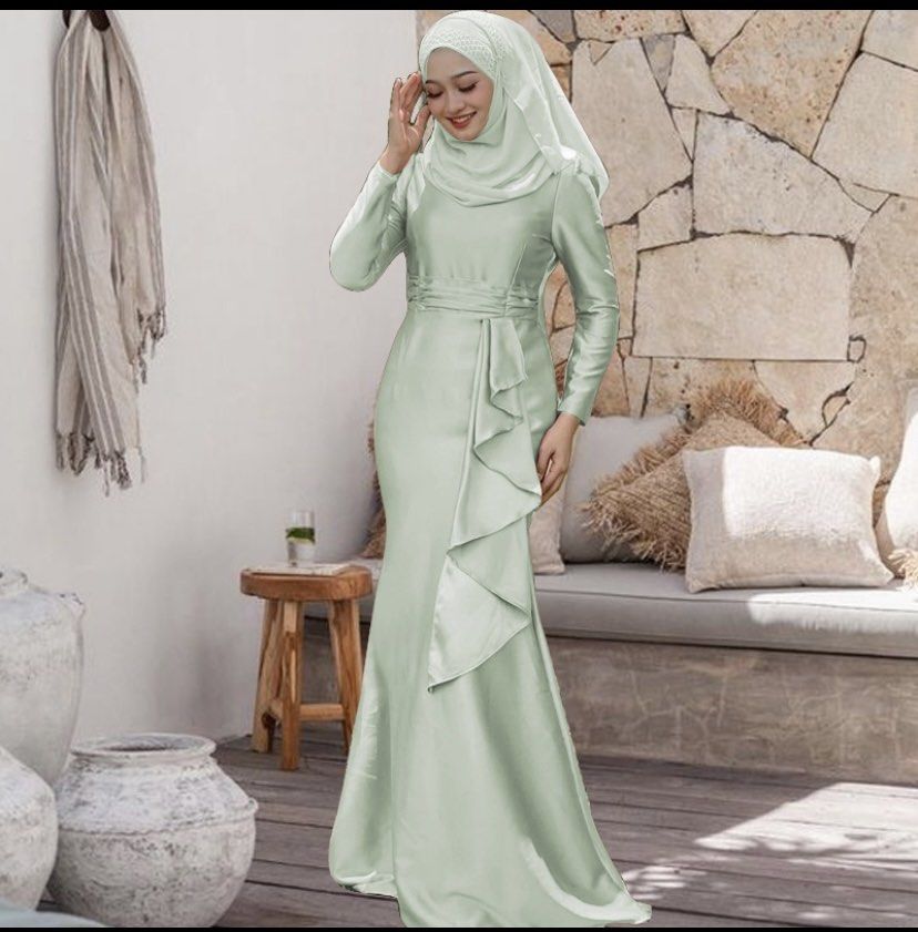 Mint green hotsell satin dress