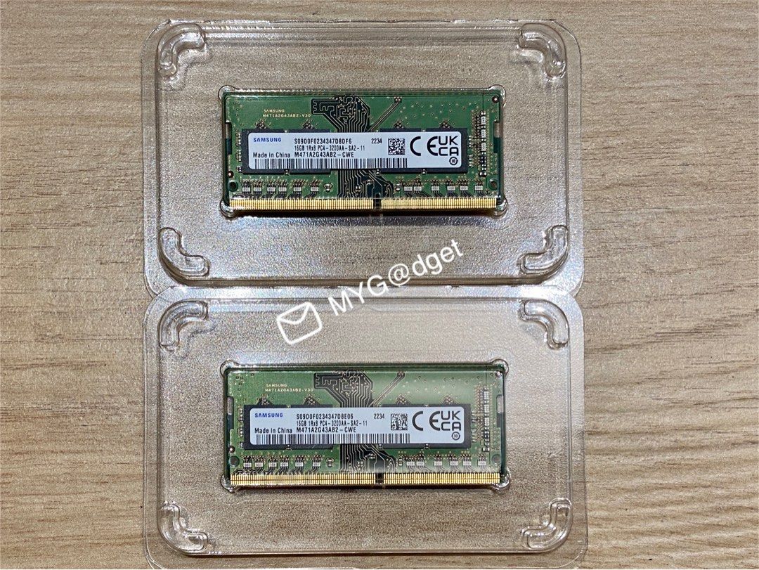 New) Samsung DDR4 3200 32GB (2x 16GB) Paired RAM Kit PC4-25600 SO