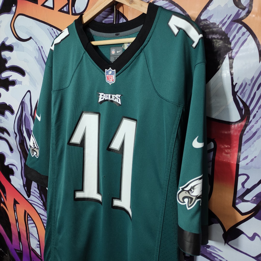 Jersey Ninja - Philadelphia Eagles Green Jalen Hurts Crossover