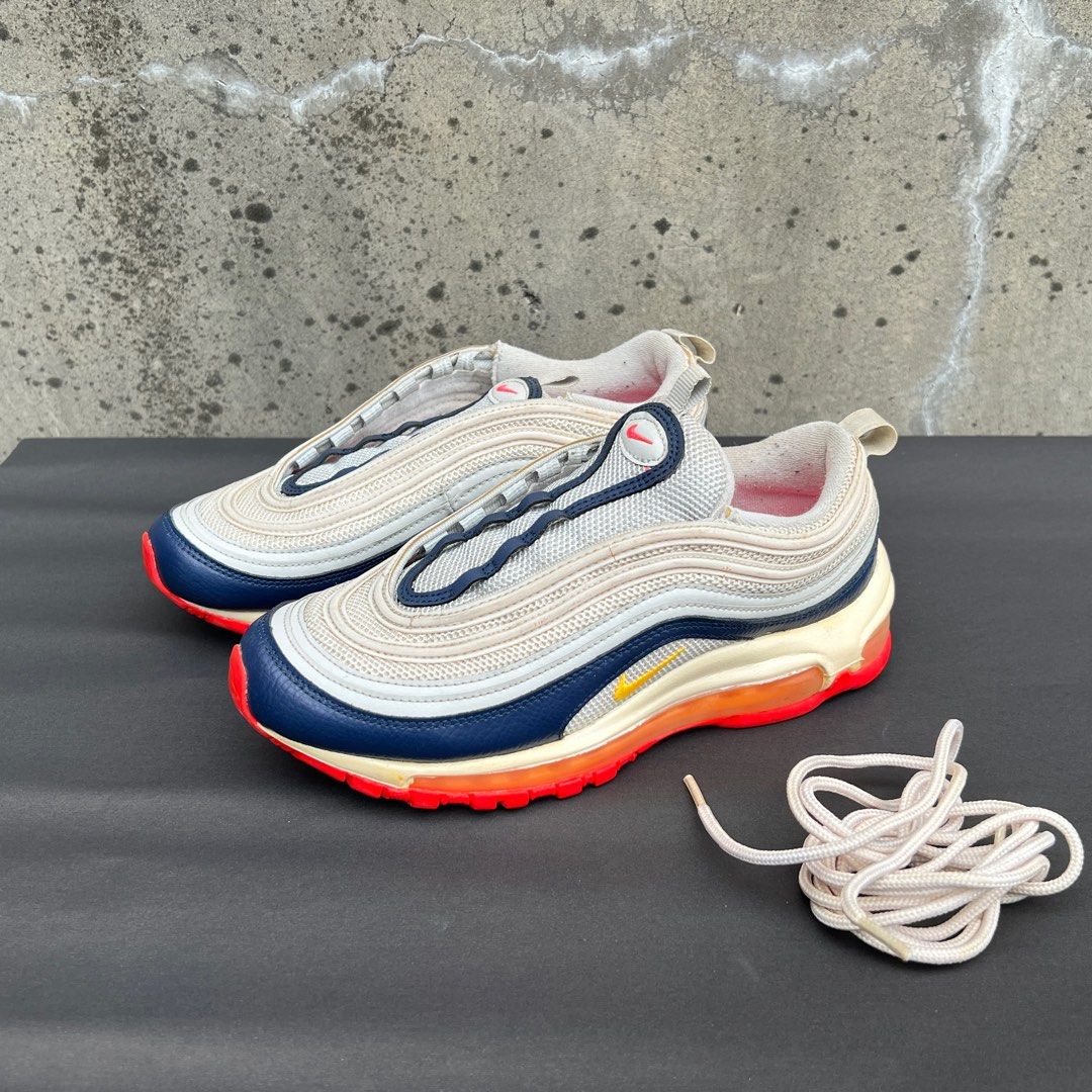 Air max 97 pure platinum/laser orange/midnight navy new arrivals